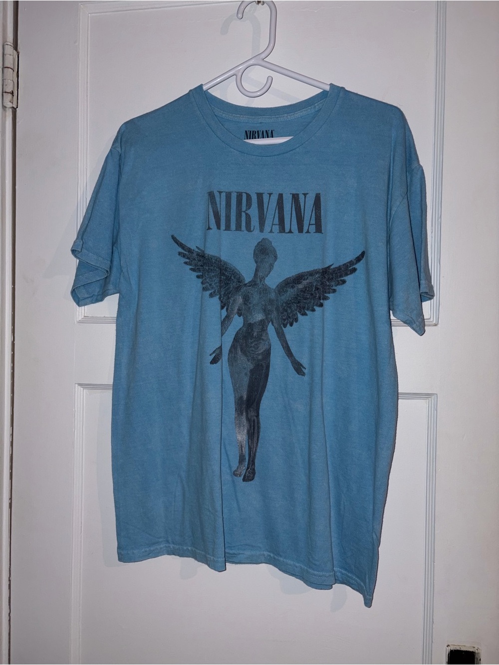 Nirvana large Blue Graphic Tee